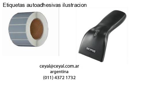 Etiquetas autoadhesivas ilustracion