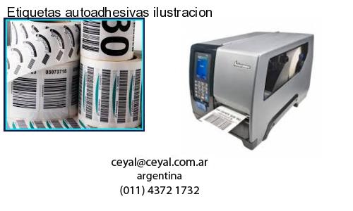 Etiquetas autoadhesivas ilustracion