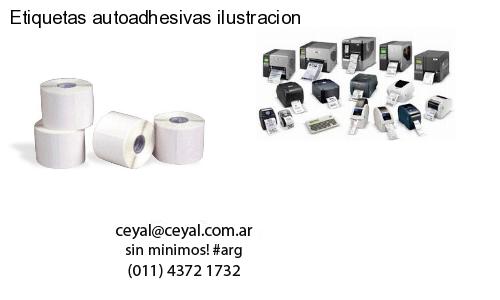 Etiquetas autoadhesivas ilustracion