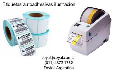 Etiquetas autoadhesivas ilustracion