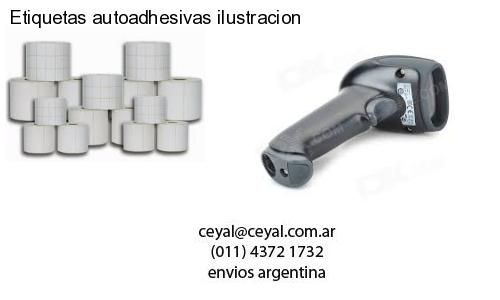Etiquetas autoadhesivas ilustracion