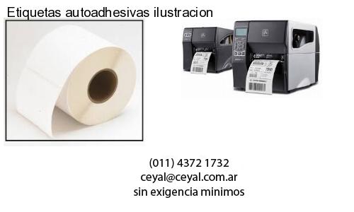 Etiquetas autoadhesivas ilustracion
