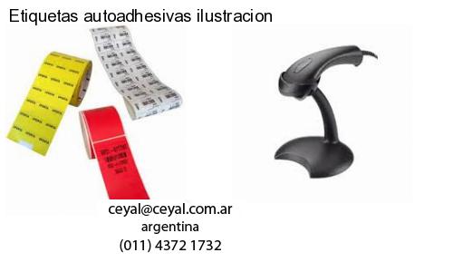 Etiquetas autoadhesivas ilustracion