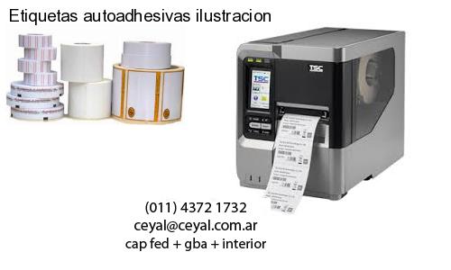 Etiquetas autoadhesivas ilustracion
