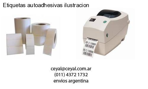 Etiquetas autoadhesivas ilustracion