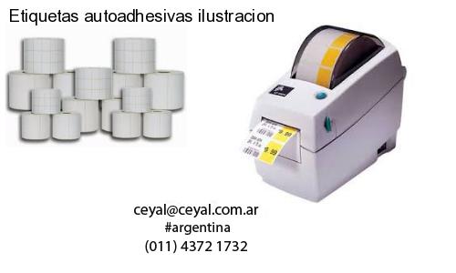 Etiquetas autoadhesivas ilustracion