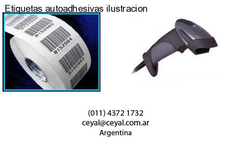 Etiquetas autoadhesivas ilustracion
