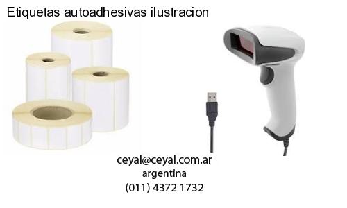Etiquetas autoadhesivas ilustracion