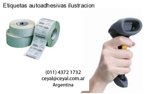 Etiquetas autoadhesivas ilustracion