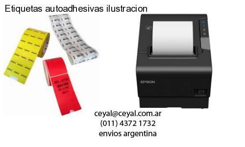 Etiquetas autoadhesivas ilustracion