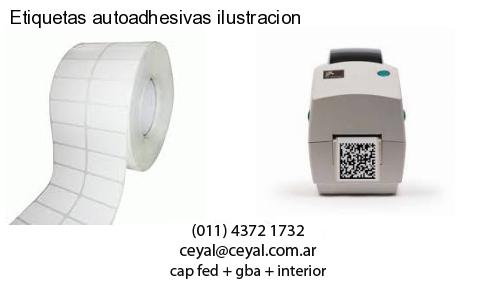 Etiquetas autoadhesivas ilustracion