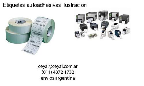 Etiquetas autoadhesivas ilustracion