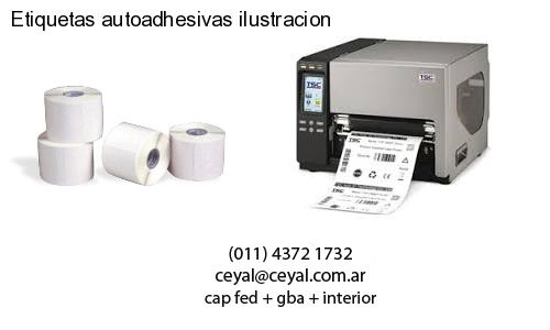 Etiquetas autoadhesivas ilustracion