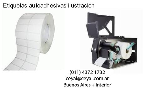Etiquetas autoadhesivas ilustracion