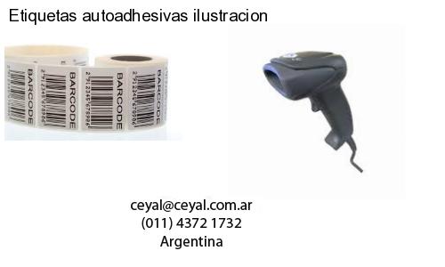 Etiquetas autoadhesivas ilustracion