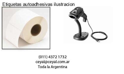 Etiquetas autoadhesivas ilustracion