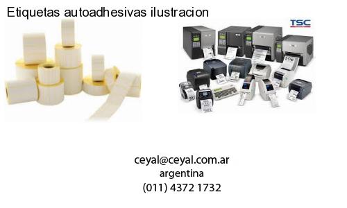 Etiquetas autoadhesivas ilustracion