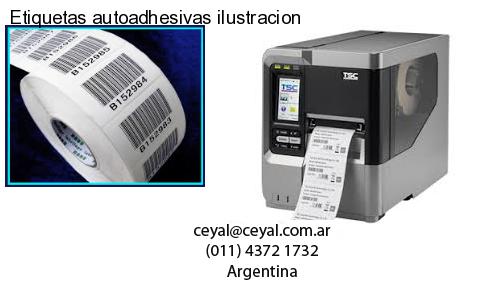 Etiquetas autoadhesivas ilustracion