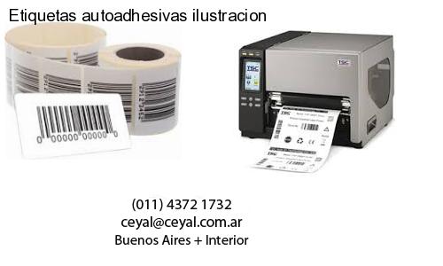 Etiquetas autoadhesivas ilustracion