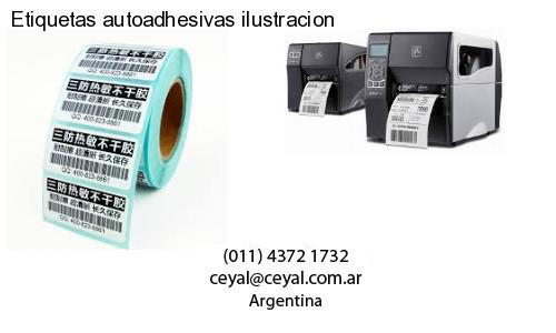 Etiquetas autoadhesivas ilustracion