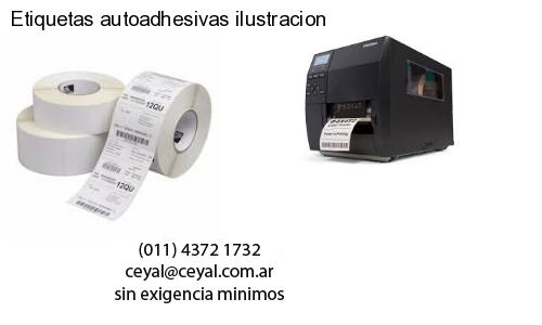 Etiquetas autoadhesivas ilustracion