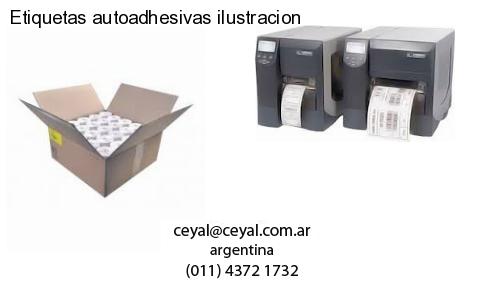 Etiquetas autoadhesivas ilustracion