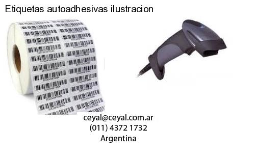 Etiquetas autoadhesivas ilustracion