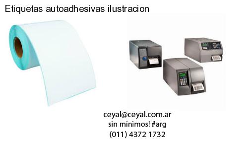 Etiquetas autoadhesivas ilustracion