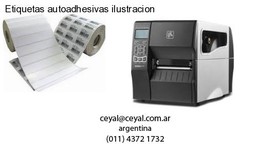 Etiquetas autoadhesivas ilustracion