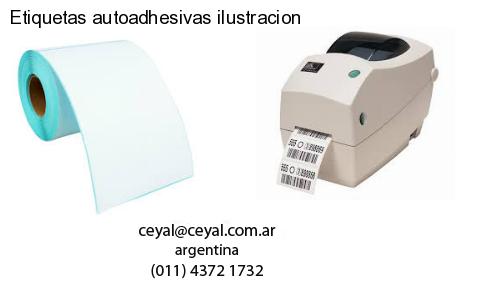 Etiquetas autoadhesivas ilustracion