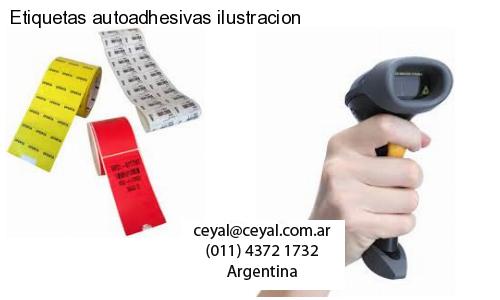 Etiquetas autoadhesivas ilustracion