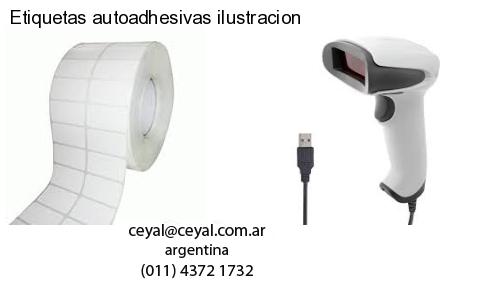 Etiquetas autoadhesivas ilustracion