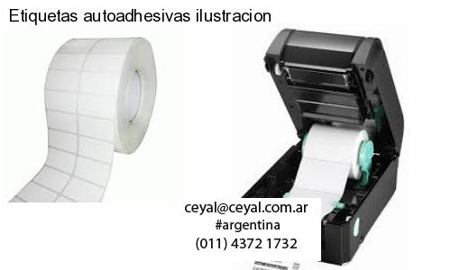 Etiquetas autoadhesivas ilustracion