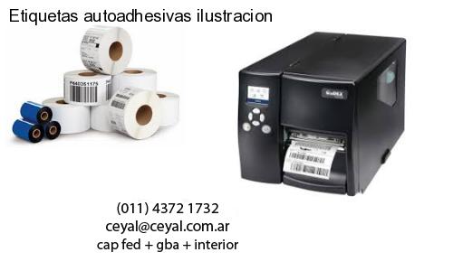Etiquetas autoadhesivas ilustracion