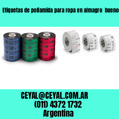 Etiquetas de poliamida para ropa en almagro  buenos aires