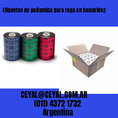 Etiquetas de poliamida para ropa en benavidez