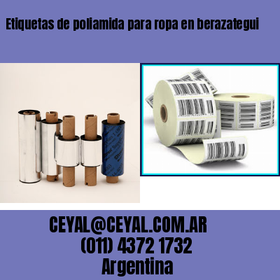 Etiquetas de poliamida para ropa en berazategui