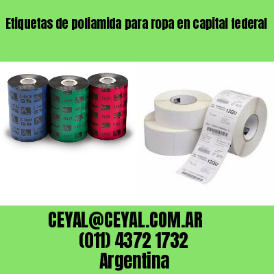 Etiquetas de poliamida para ropa en capital federal