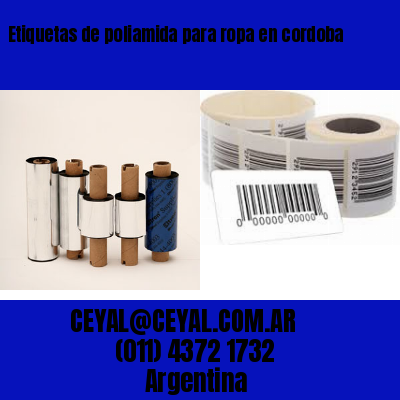 Etiquetas de poliamida para ropa en cordoba