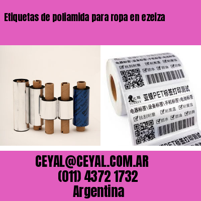 Etiquetas de poliamida para ropa en ezeiza