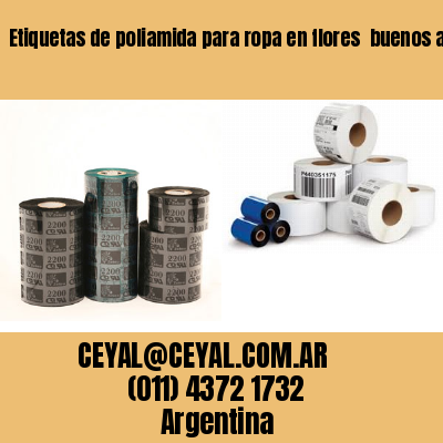 Etiquetas de poliamida para ropa en flores  buenos aires
