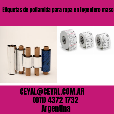 Etiquetas de poliamida para ropa en ingeniero maschwitz