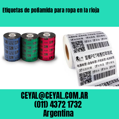 Etiquetas de poliamida para ropa en la rioja