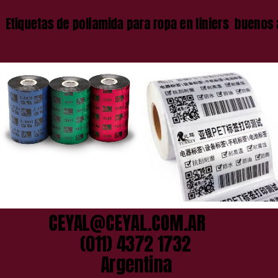 Etiquetas de poliamida para ropa en liniers  buenos aires