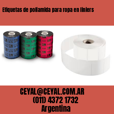 Etiquetas de poliamida para ropa en liniers