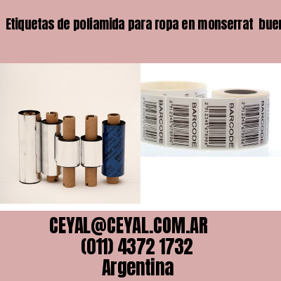 Etiquetas de poliamida para ropa en monserrat  buenos aires
