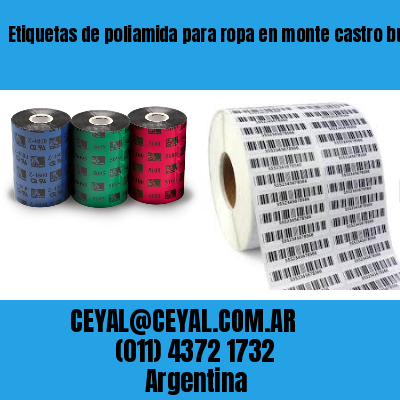 Etiquetas de poliamida para ropa en monte castro buenos aires