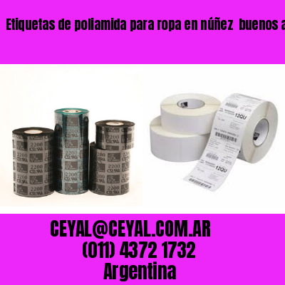 Etiquetas de poliamida para ropa en núñez  buenos aires