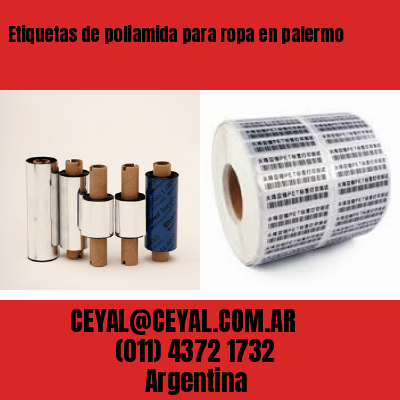 Etiquetas de poliamida para ropa en palermo