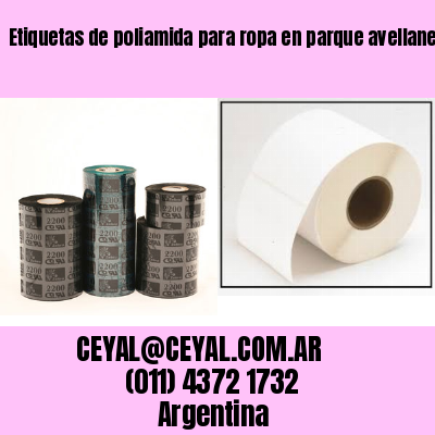 Etiquetas de poliamida para ropa en parque avellaneda
